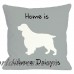 One Bella Casa Personalized Home Is Where Throw Pillow HMW2261
